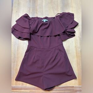 She+Sky flare top romper